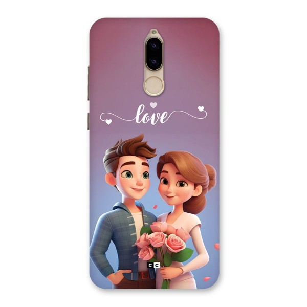 Couple With Flower Back Case for Honor 9i