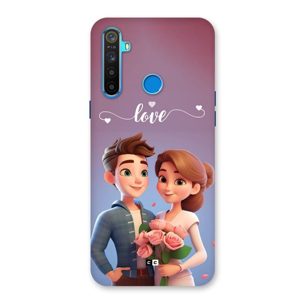 Couple With Flower Back Case for Realme 5s