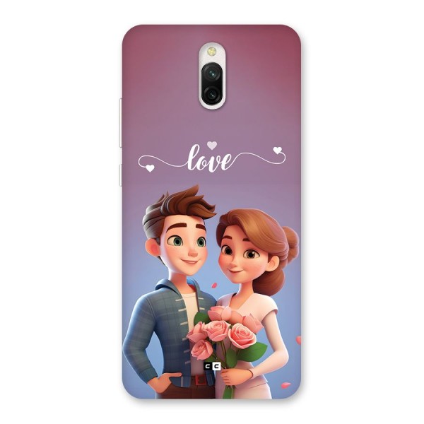 Couple With Flower Back Case for Redmi 8A Dual