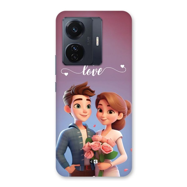 Couple With Flower Back Case for Vivo iQOO Z6 Pro