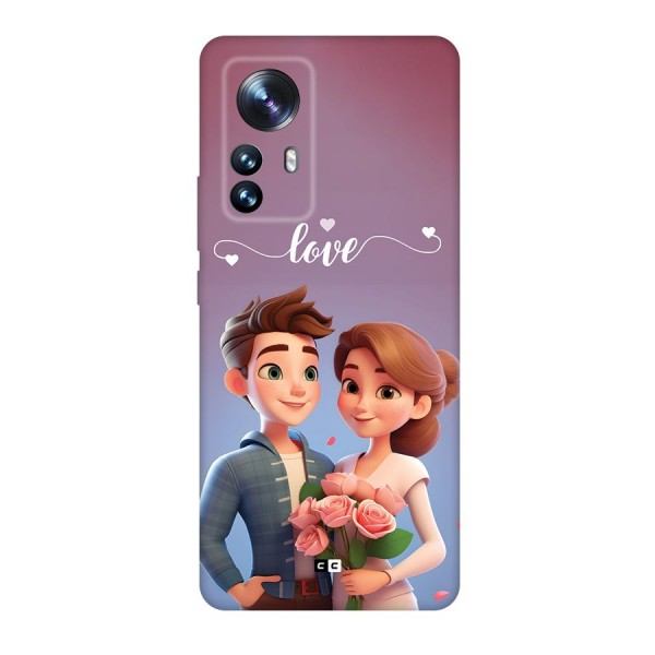 Couple With Flower Back Case for Xiaomi 12 Pro