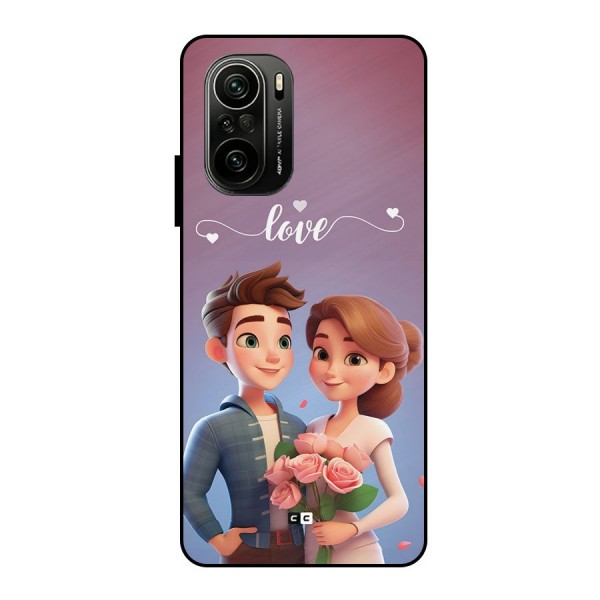 Couple With Flower Metal Back Case for Mi 11X Pro