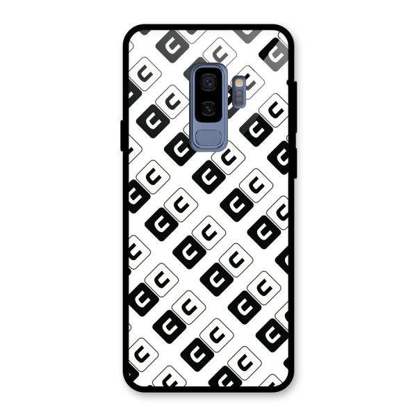 CoversCart Diagonal Banner Glass Back Case for Galaxy S9 Plus