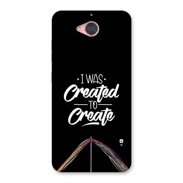 Created to Create Back Case for Gionee S6 Pro