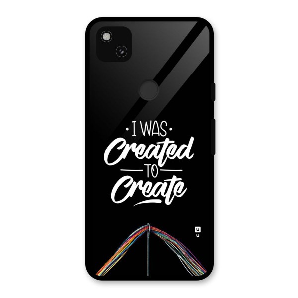 Created to Create Glass Back Case for Google Pixel 4a