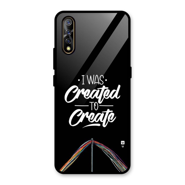 Created to Create Glass Back Case for Vivo S1