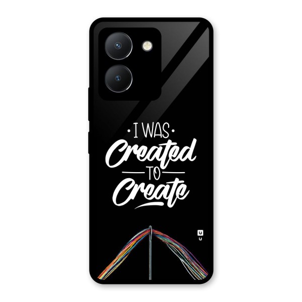 Created to Create Glass Back Case for Vivo Y36