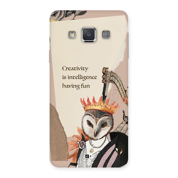 Creativity Intelligence Back Case for Galaxy A3