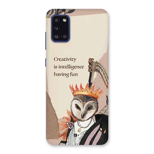 Creativity Intelligence Back Case for Galaxy A31