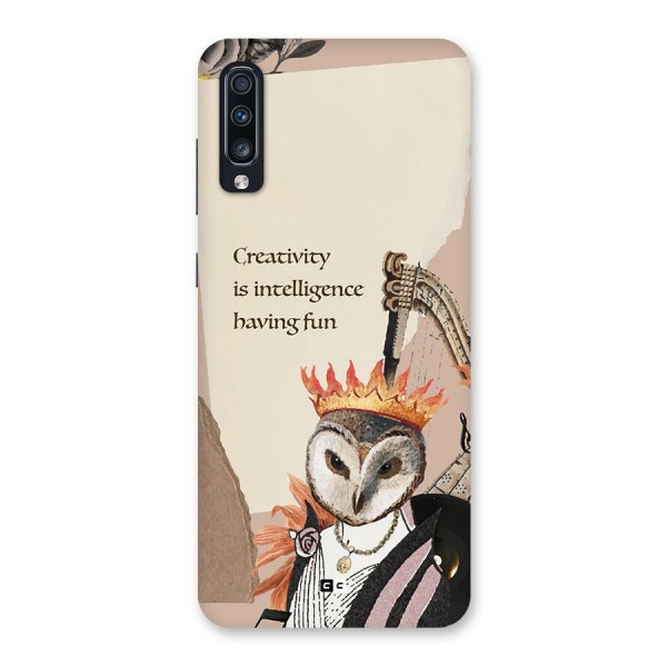 Creativity Intelligence Back Case for Galaxy A70s