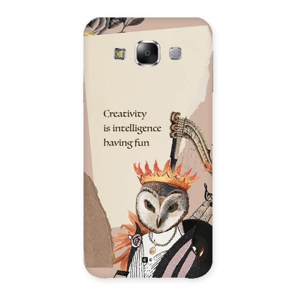 Creativity Intelligence Back Case for Galaxy E5