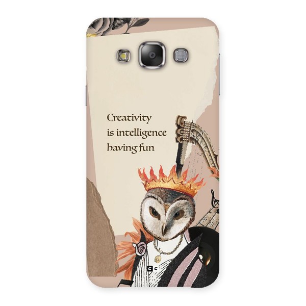 Creativity Intelligence Back Case for Galaxy E7