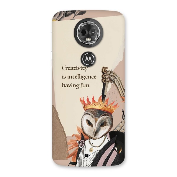 Creativity Intelligence Back Case for Moto E5 Plus