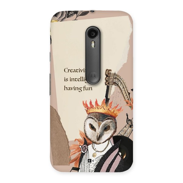 Creativity Intelligence Back Case for Moto G3