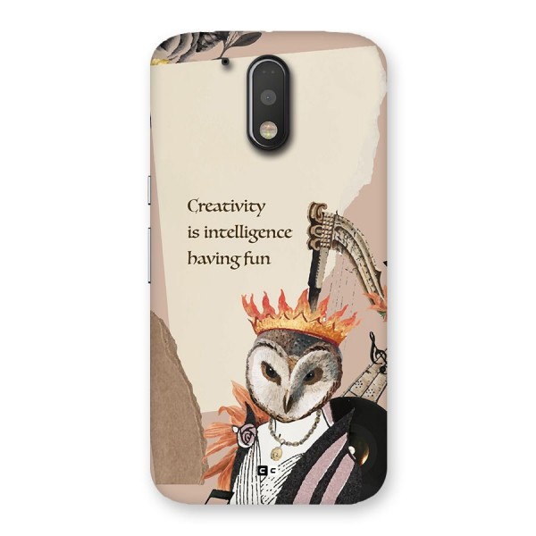 Creativity Intelligence Back Case for Moto G4