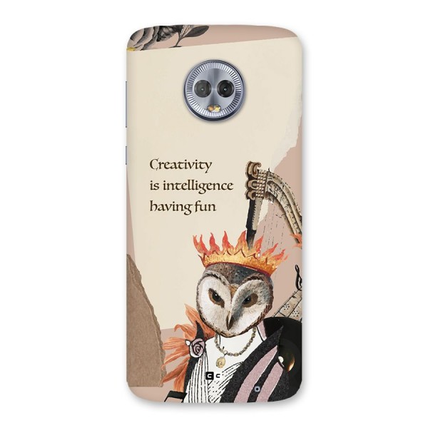 Creativity Intelligence Back Case for Moto G6 Plus