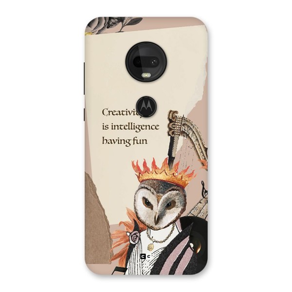 Creativity Intelligence Back Case for Moto G7