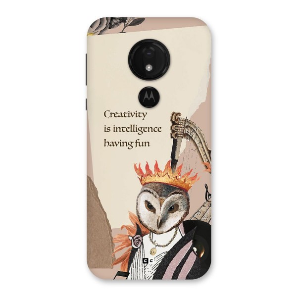 Creativity Intelligence Back Case for Moto G7 Power