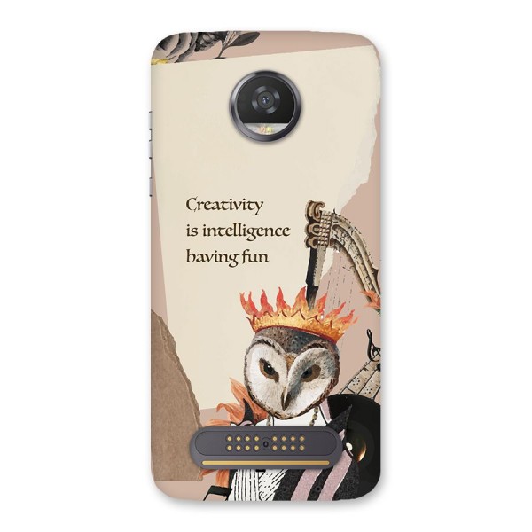 Creativity Intelligence Back Case for Moto Z2 Play