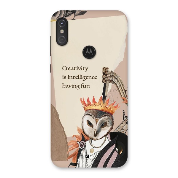 Creativity Intelligence Back Case for Motorola One Power