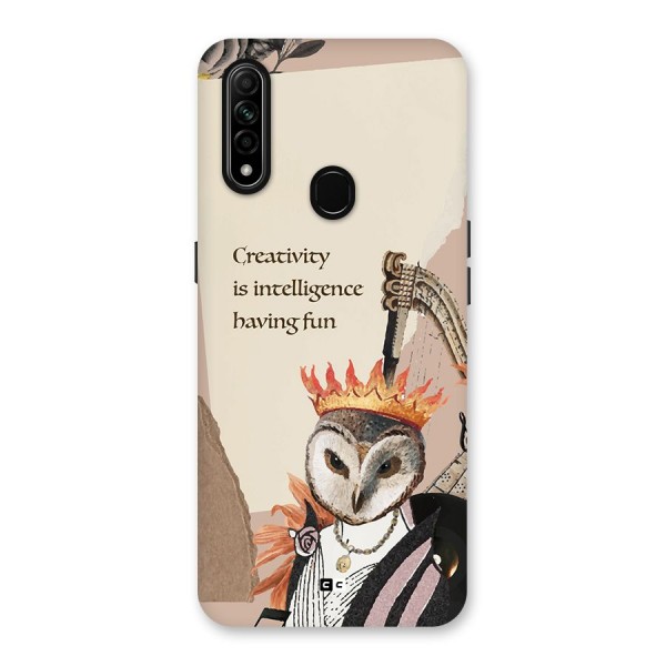 Creativity Intelligence Back Case for Oppo A31