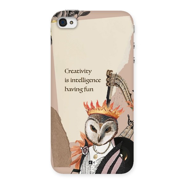 Creativity Intelligence Back Case for iPhone 4 4s