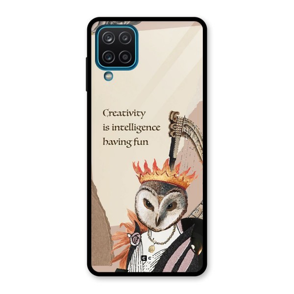 Creativity Intelligence Glass Back Case for Galaxy A12