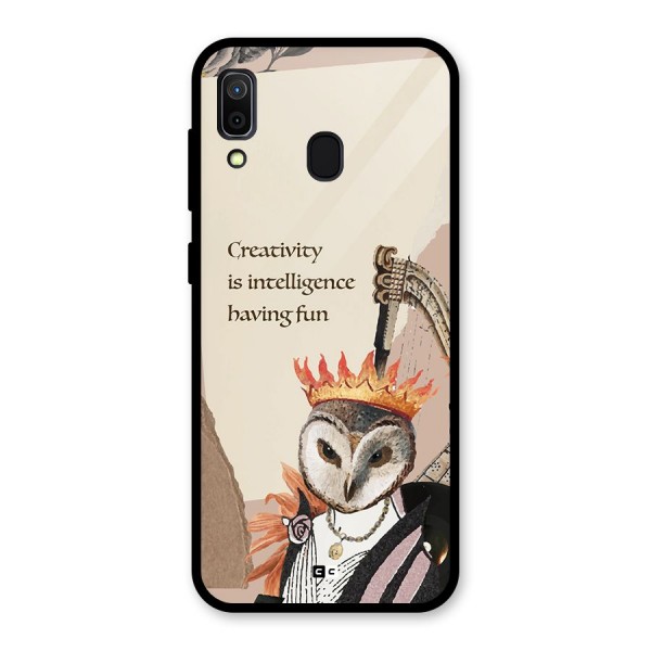 Creativity Intelligence Glass Back Case for Galaxy A30