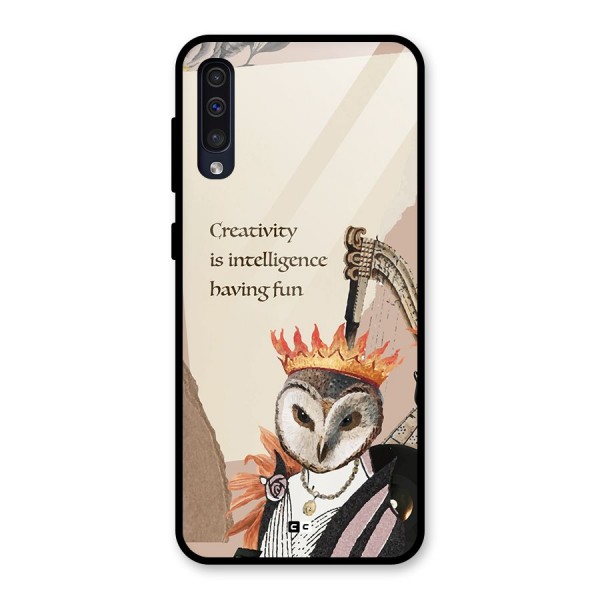 Creativity Intelligence Glass Back Case for Galaxy A50