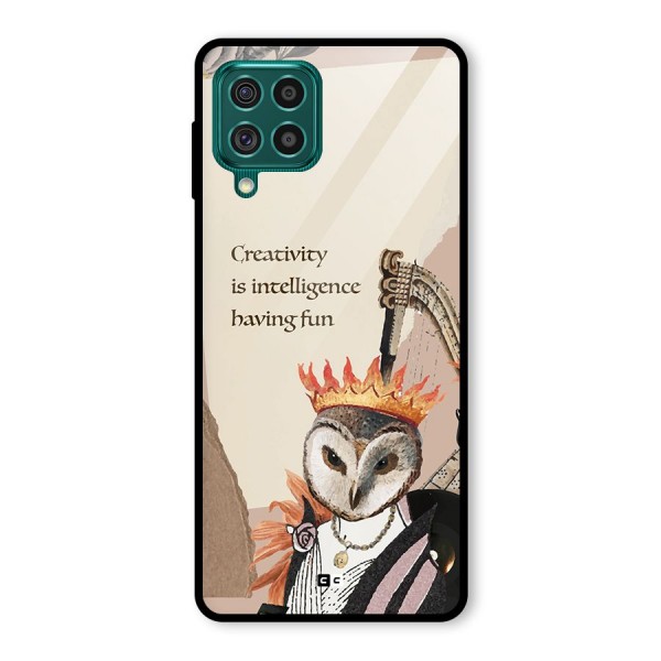 Creativity Intelligence Glass Back Case for Galaxy F62