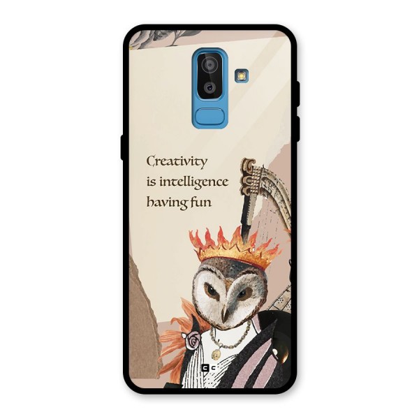 Creativity Intelligence Glass Back Case for Galaxy J8