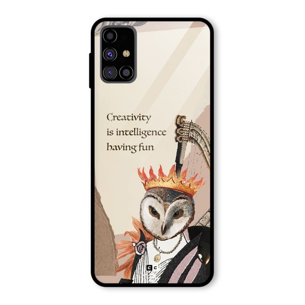 Creativity Intelligence Glass Back Case for Galaxy M31s