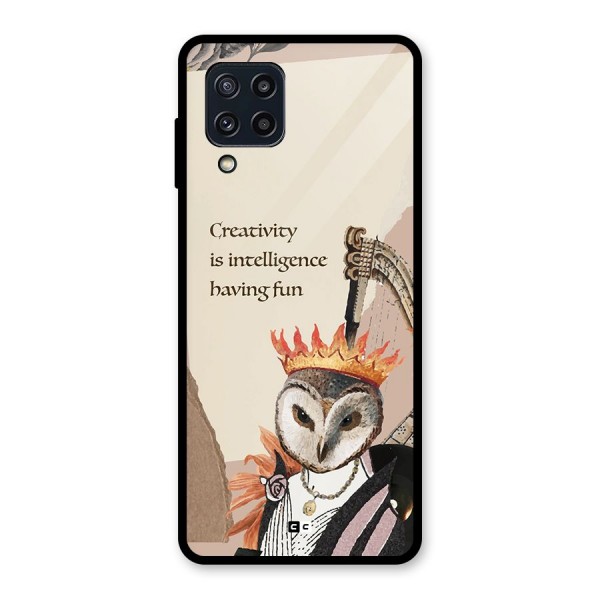 Creativity Intelligence Glass Back Case for Galaxy M32