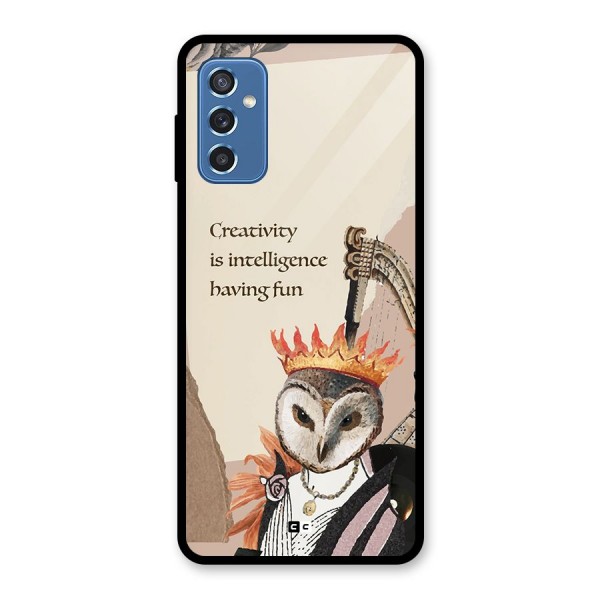 Creativity Intelligence Glass Back Case for Galaxy M52 5G