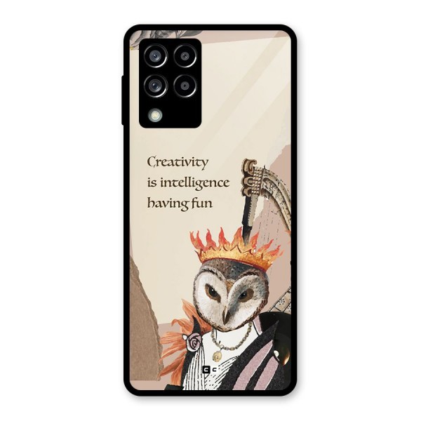 Creativity Intelligence Glass Back Case for Galaxy M53 5G