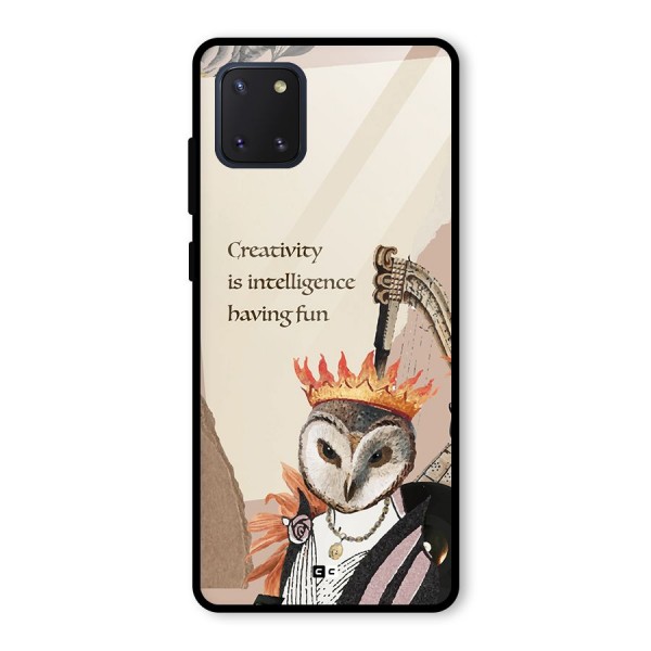 Creativity Intelligence Glass Back Case for Galaxy Note 10 Lite