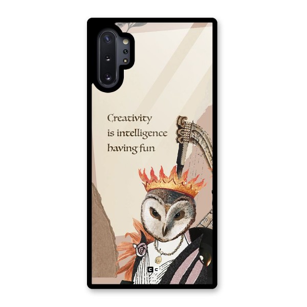 Creativity Intelligence Glass Back Case for Galaxy Note 10 Plus