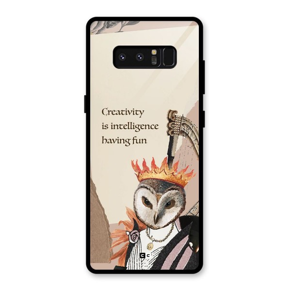 Creativity Intelligence Glass Back Case for Galaxy Note 8