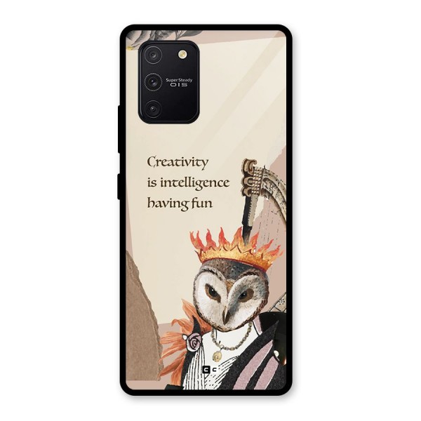 Creativity Intelligence Glass Back Case for Galaxy S10 Lite