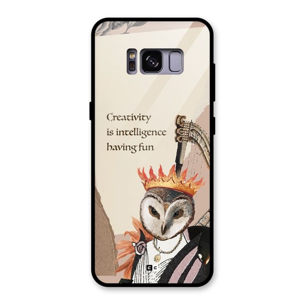 Creativity Intelligence Glass Back Case for Galaxy S8