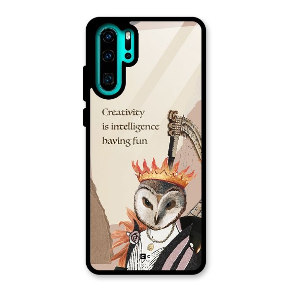 Creativity Intelligence Glass Back Case for Huawei P30 Pro