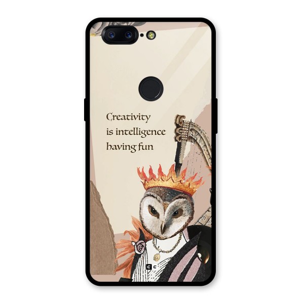 Creativity Intelligence Glass Back Case for OnePlus 5T