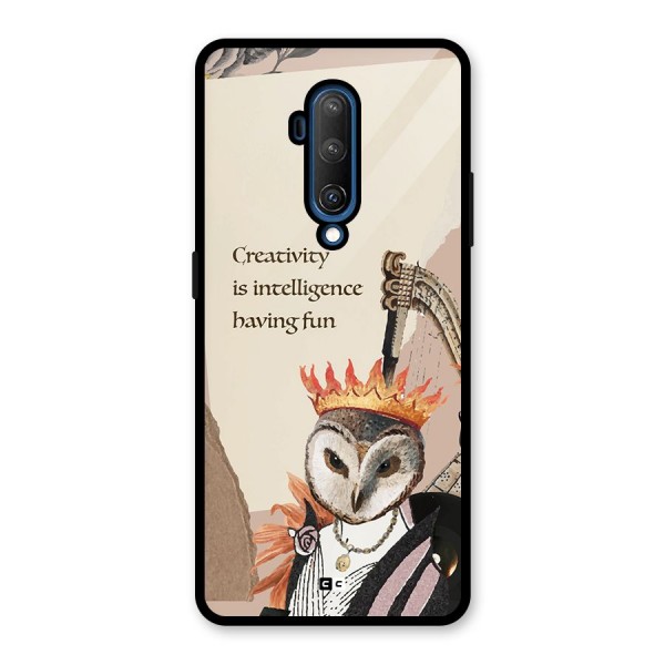 Creativity Intelligence Glass Back Case for OnePlus 7T Pro