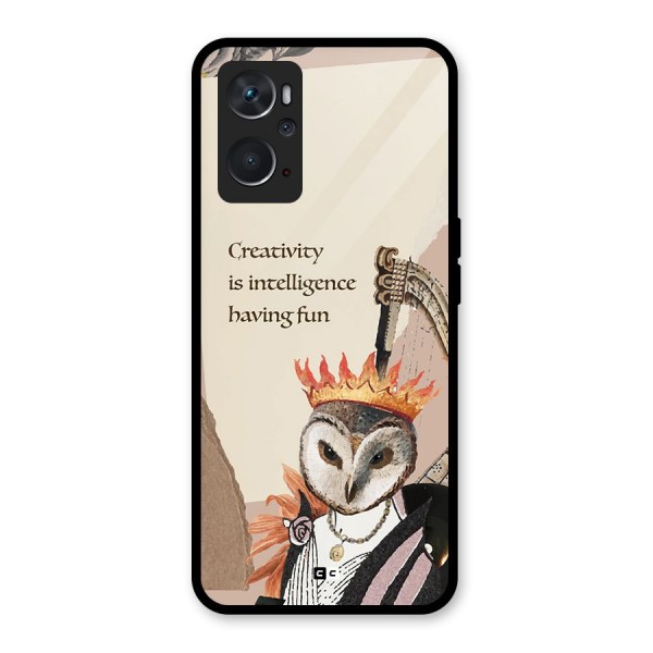 Creativity Intelligence Glass Back Case for Oppo K10 4G