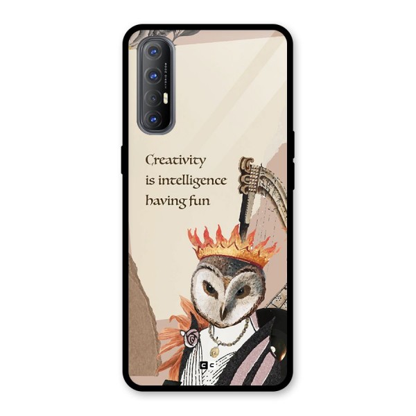 Creativity Intelligence Glass Back Case for Oppo Reno3 Pro