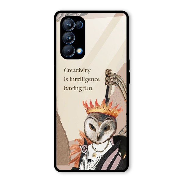 Creativity Intelligence Glass Back Case for Oppo Reno5 Pro 5G