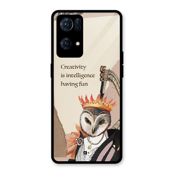 Creativity Intelligence Glass Back Case for Oppo Reno7 Pro 5G