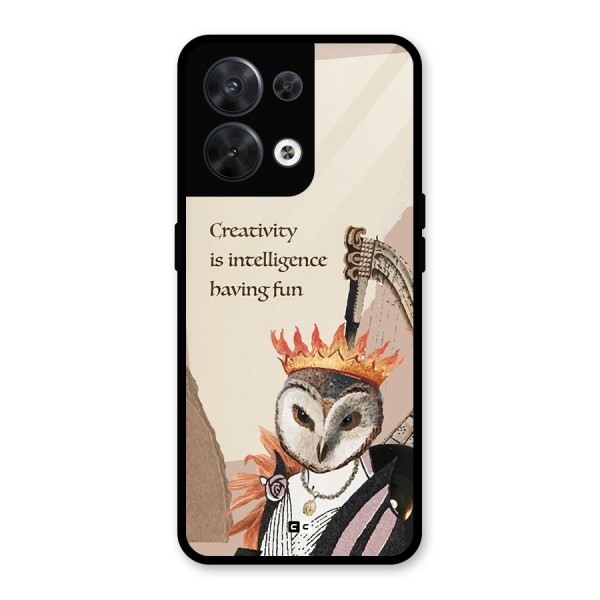 Creativity Intelligence Glass Back Case for Oppo Reno8 5G