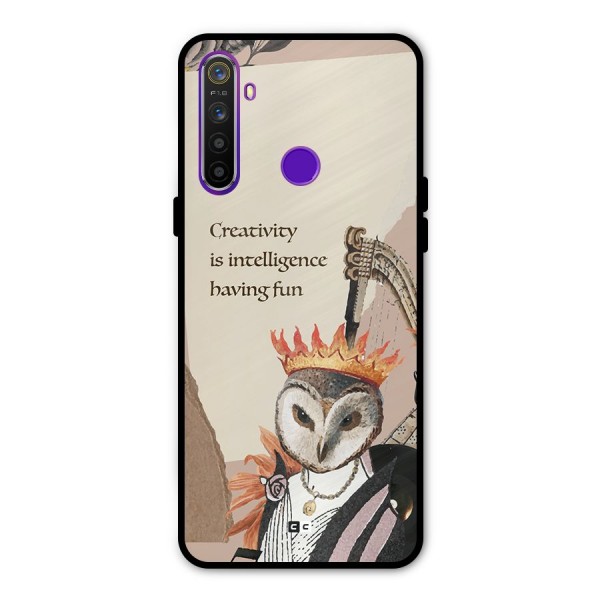 Creativity Intelligence Glass Back Case for Realme 5s