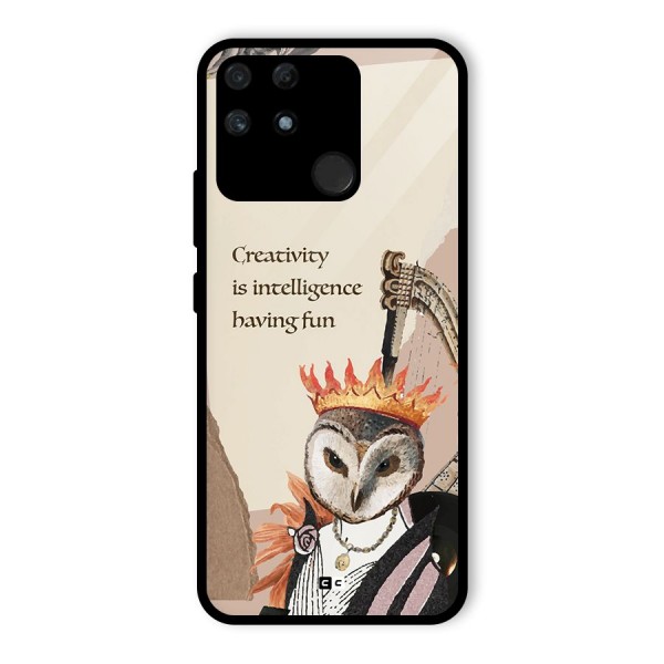 Creativity Intelligence Glass Back Case for Realme Narzo 50A